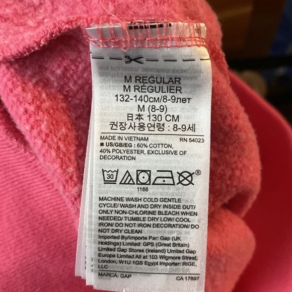 GAP Kids Pink Sweatpants Size Medium (8-9) - Picture 6 of 6